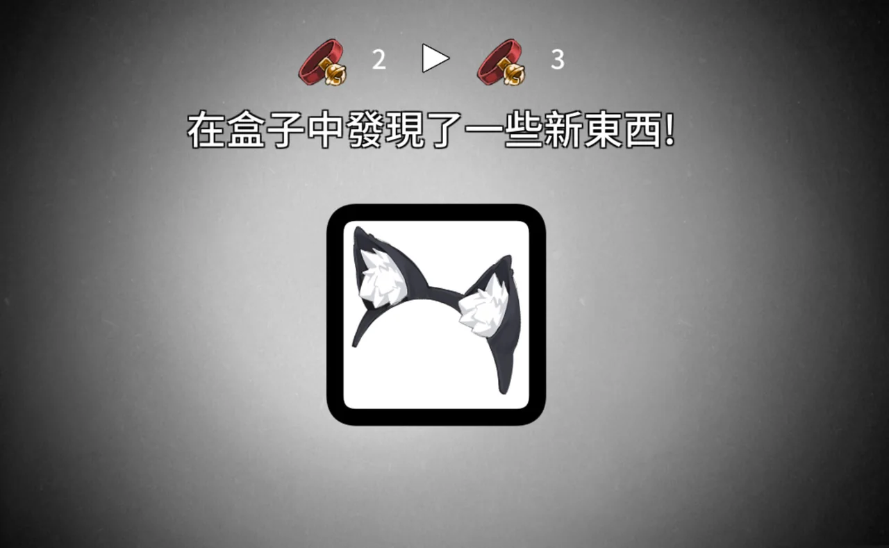 盒子中发现新道具的提示界面