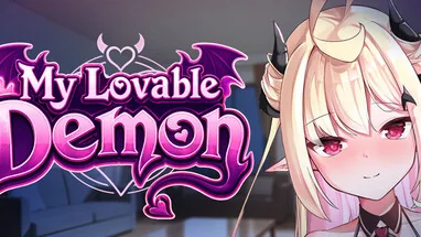 My Lovable Demon 英文标题与恶魔少女德尔菲娜的官方横幅